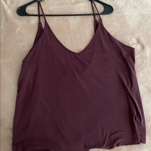 Dark Plum Flowy Tank Too